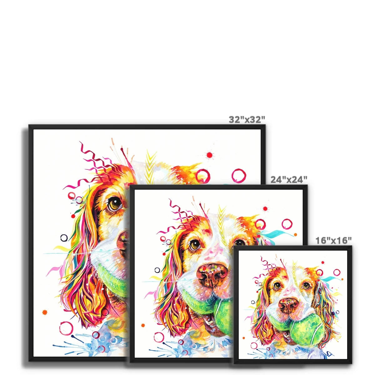 Wall Art | Dog Portrait | Sarah Taylor | Abstract Art | Pet Portraits | Wall Art In Bedroom
