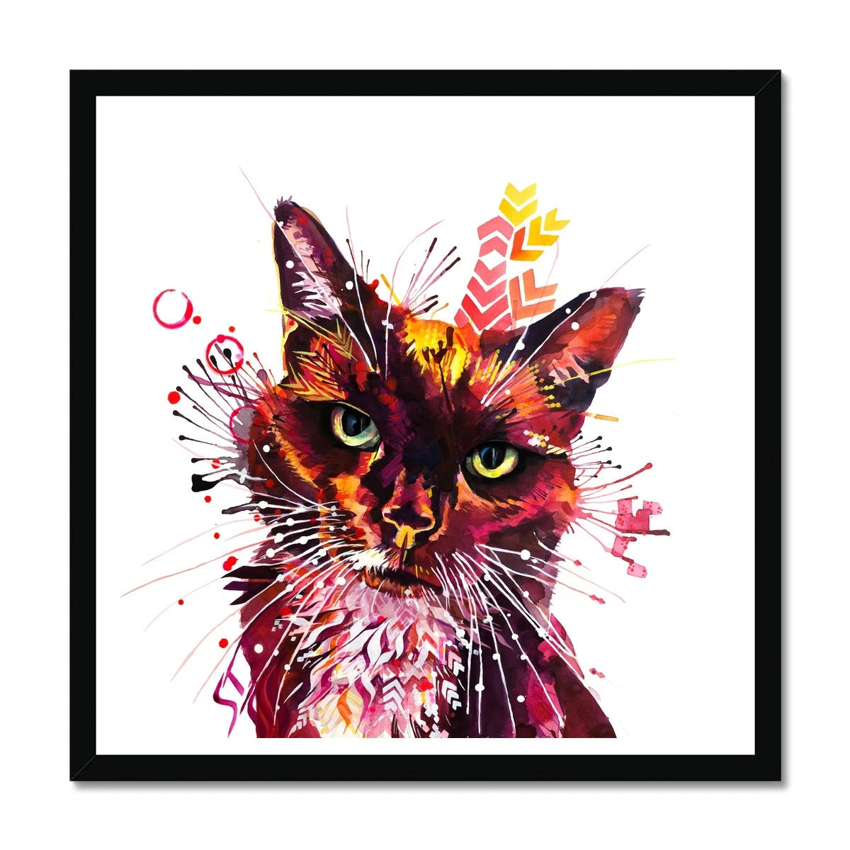Wall Art | Cat Artwork | Sarah Taylor | Wall Prints | Framed Wall Art | Framed Prints | Abstract Wall Art