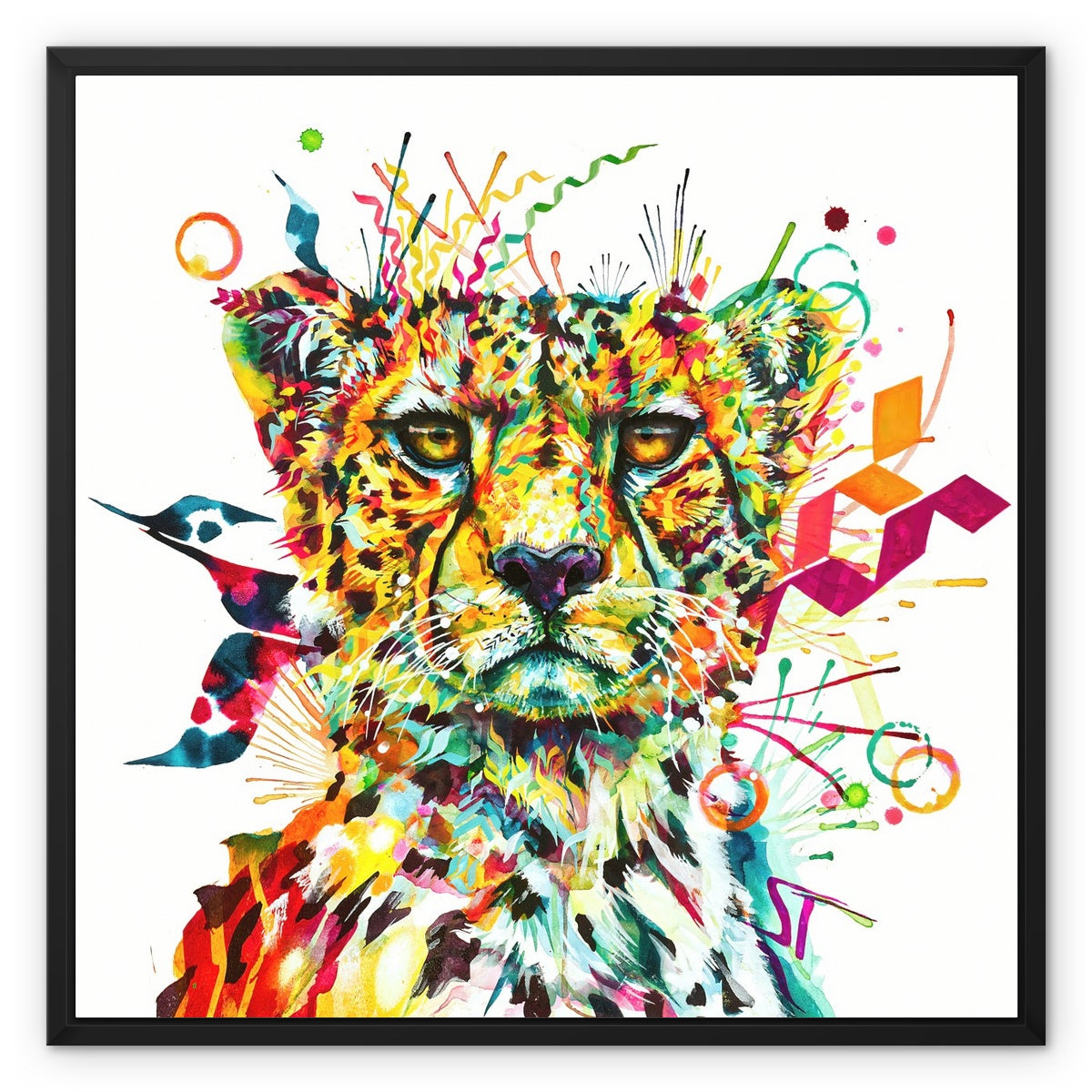 Wall Art | Cat Artwork | Cat Painting | Sarah Taylor | Framed Art | Animal Portraits | Modern Art