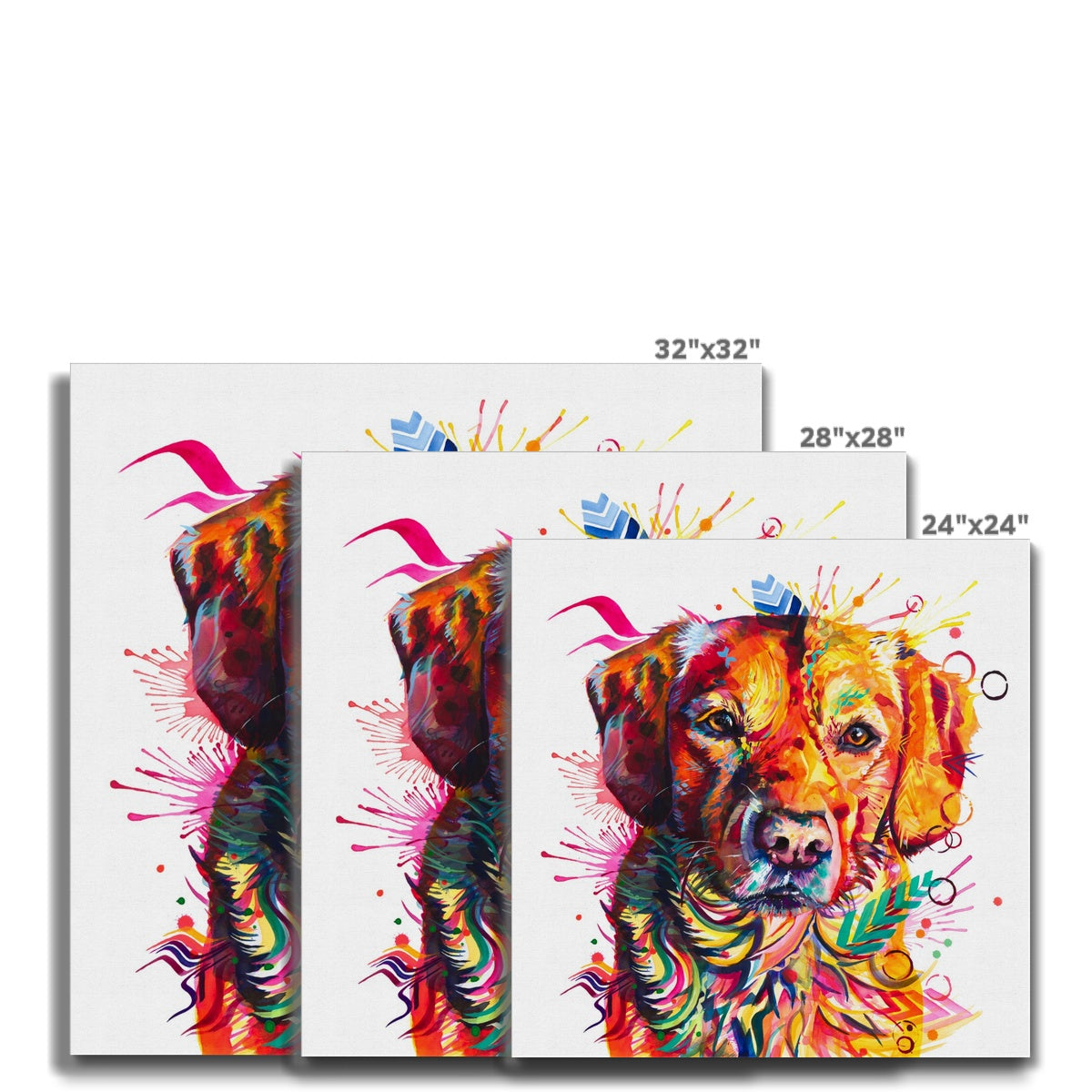 Dog Portrait | Sarah Taylor | Wall Art | Modern Wall Art | Dog Drawings | Modern Art