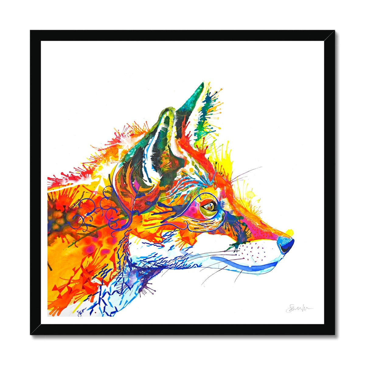 Wall Art | Wildlife Art | Framed Art | Animal Picture | Animal Art | Colourful Animal Art