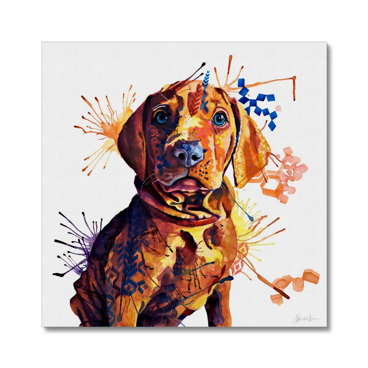 Dog Drawings | Dog Portrait | Dog Canvas Prints | Personalised Dog Portrait | Sarah Taylor | Framed Prints | Wall Prints