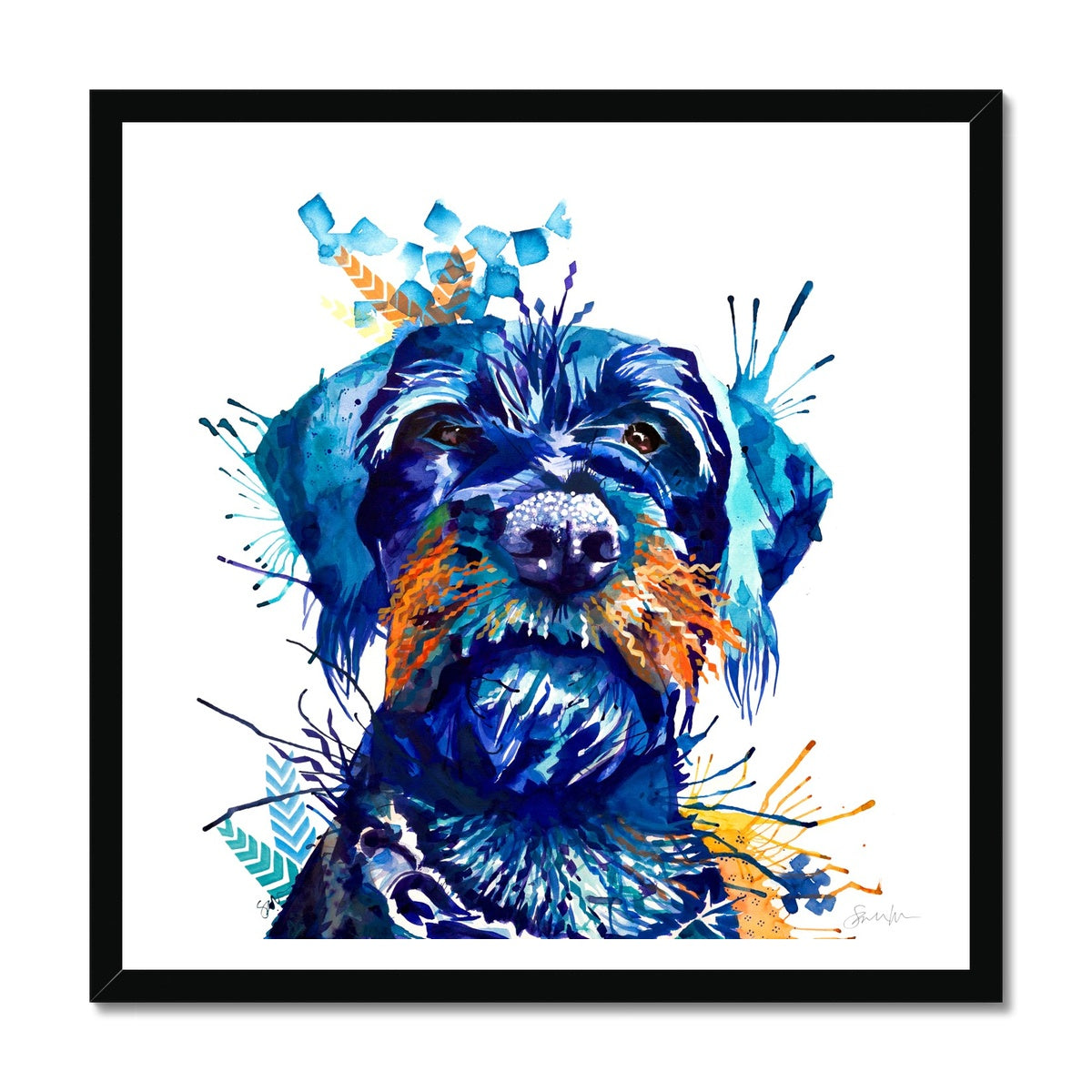 Dog Drawings | Dog Portrait | Wallart | Sarah Taylor | Pet Portrait Artists | Pet Portraits | Art Commissions | Framed Prints |