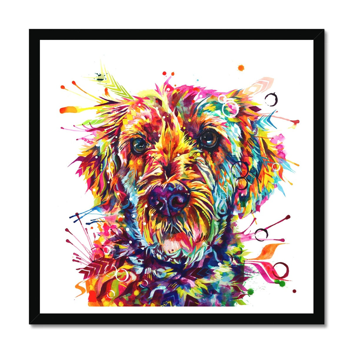Dog Portrait | Dog Drawings | Wall Art | Modern Art | Dog Painting | Dog Portrait Artists UK