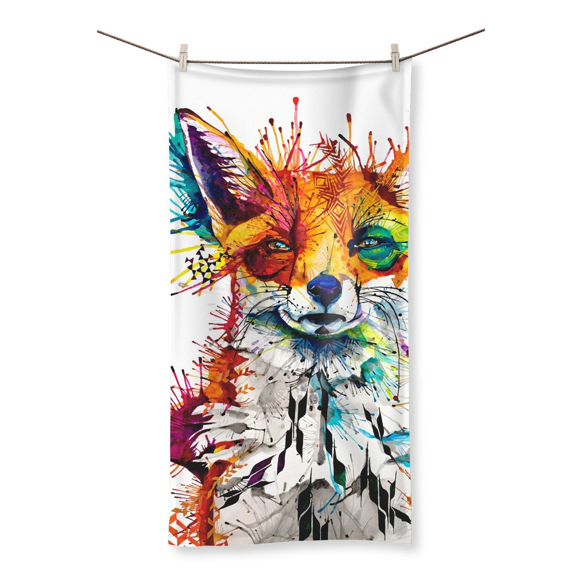 Sarah Taylor | Abstract Wall Art | Framed Art | Modern Art | Framed Prints | Animal Portraits | Fox Towel