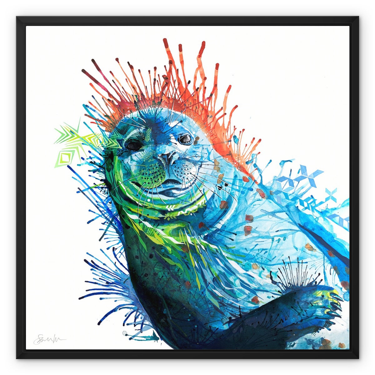 Wall Art | Framed Prints | Sarah Taylor | Modern Art | Framed Wall Art | Colourful Animal Art