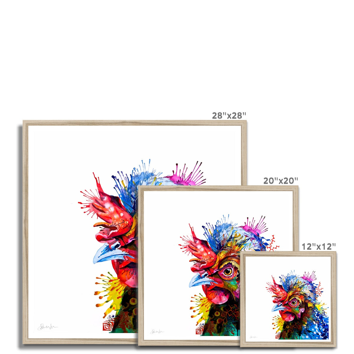 Wall Art | Framed Prints | Sarah Taylor | Modern Art | Framed Wall Art | Pet Portraits | Abstract Art | Framed Art | Bright Wall Art | Colourful Animal Art