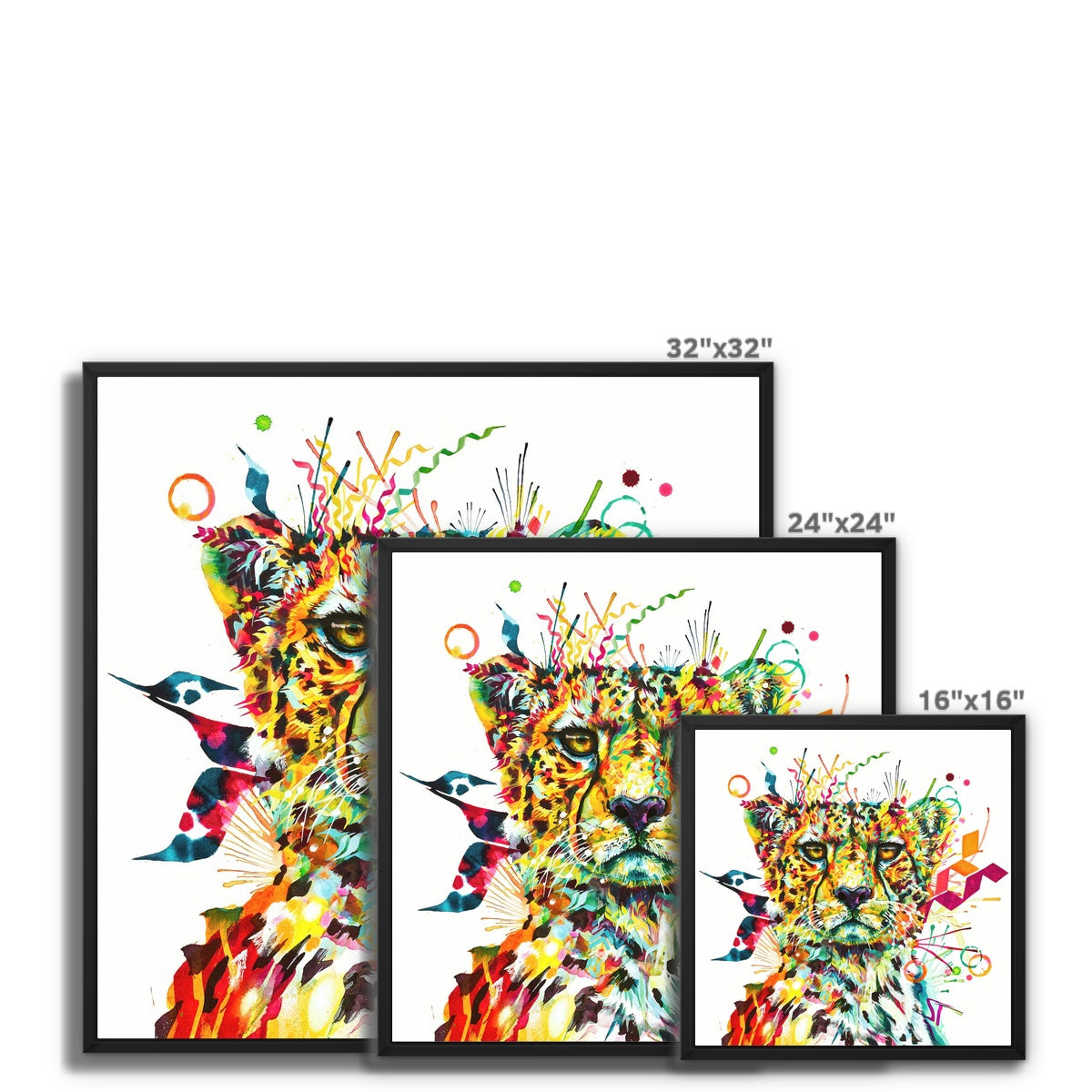 Wall Art | Cat Artwork | Cat Painting | Sarah Taylor | Framed Art | Animal Portraits | Modern Art