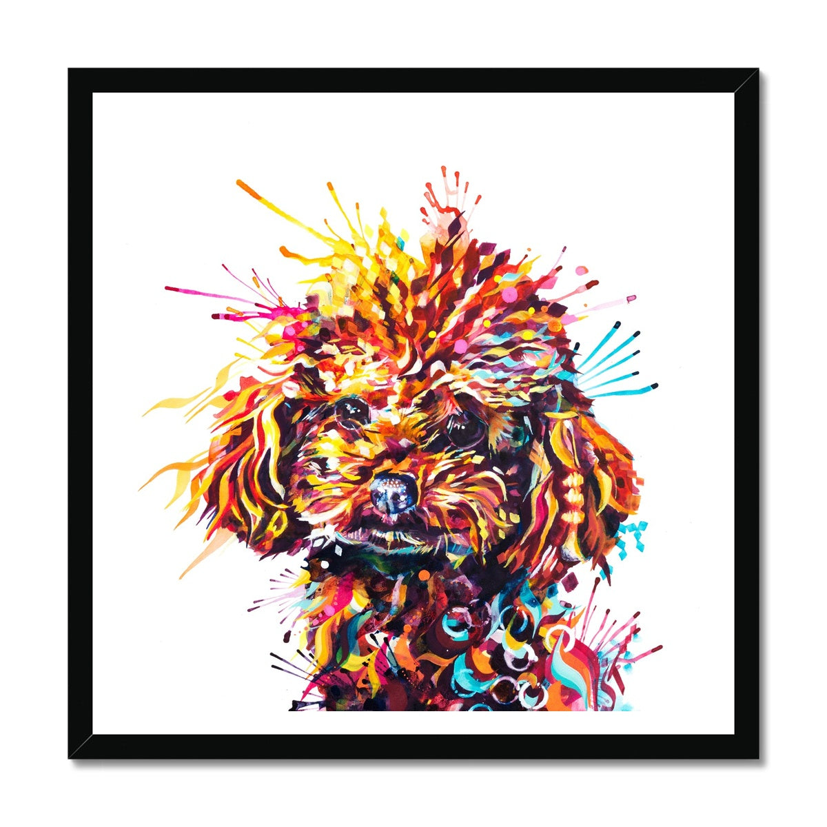 Poppy the Poodle Framed Print