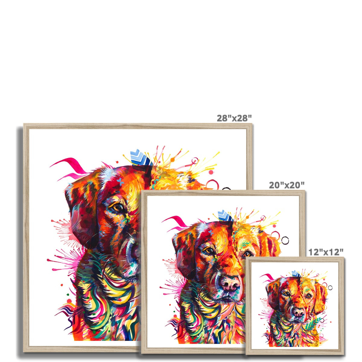 Dog Portrait | Sarah Taylor | Wall Art | Modern Wall Art | Dog Drawings | Modern Art