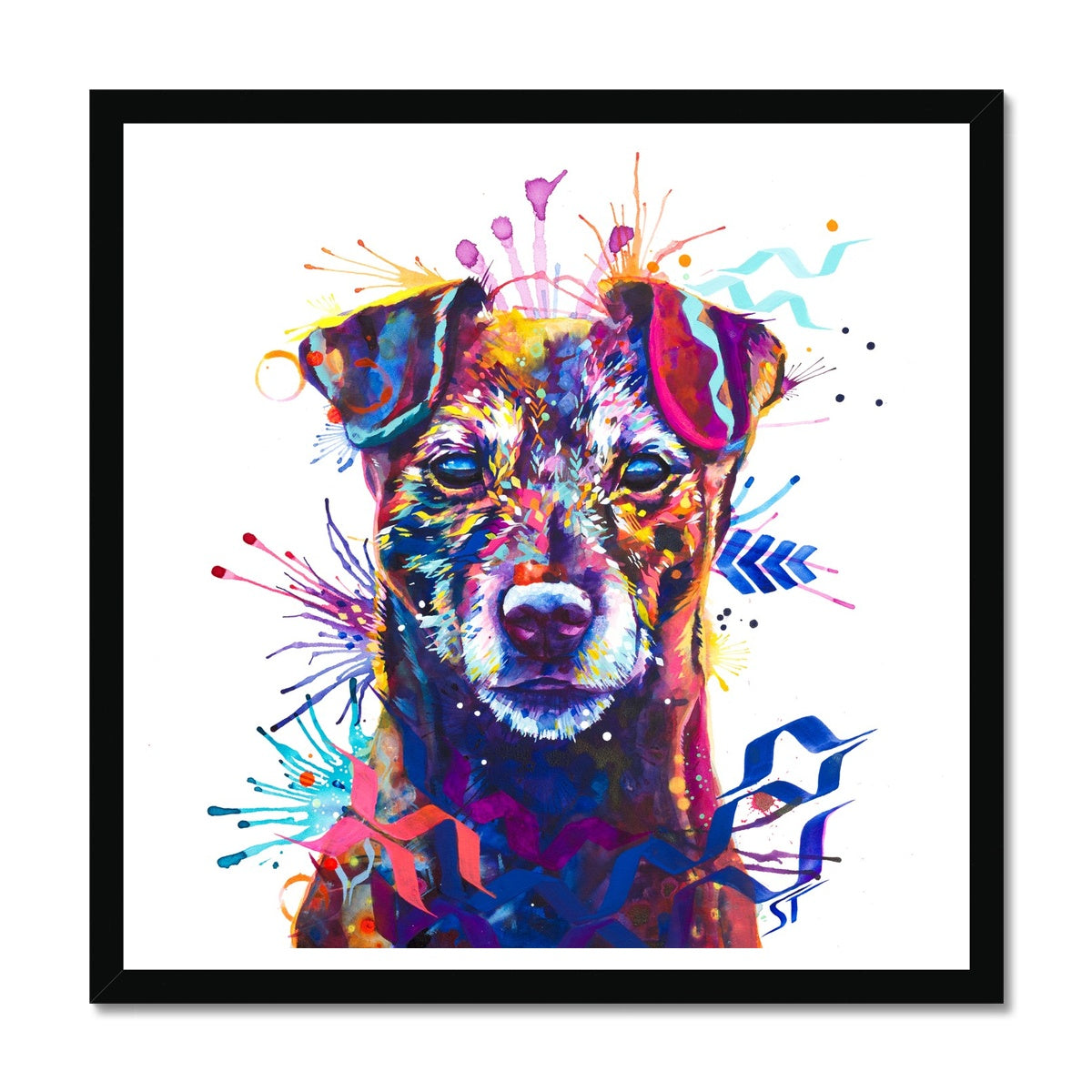 Dog Drawings | Dog Portrait | Pet Portrait | Framed Prints | Wall Prints | Living Room Wall Art