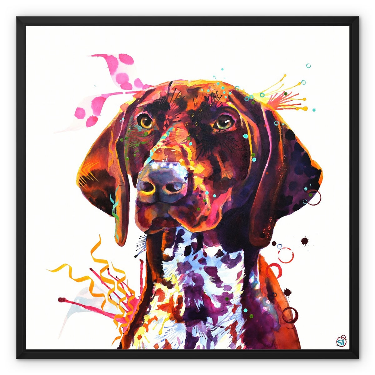 Wallart | Dog Drawings | Dog Portrait | Framed Prints | Wall Art Living Room