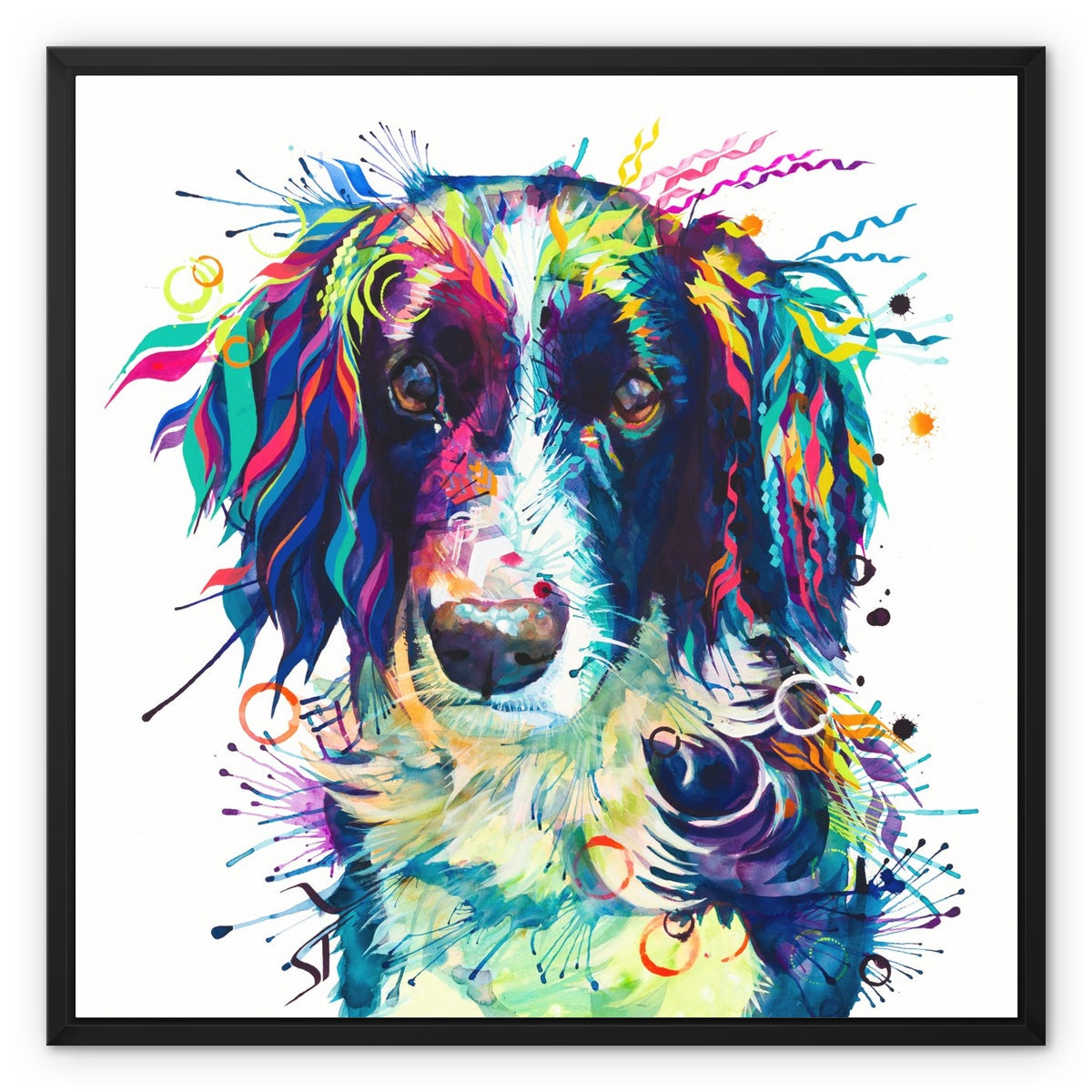 Wallart | Dog Drawings | Modern Art | Pet Portraits | Framed Wall Art | Dog Artwork