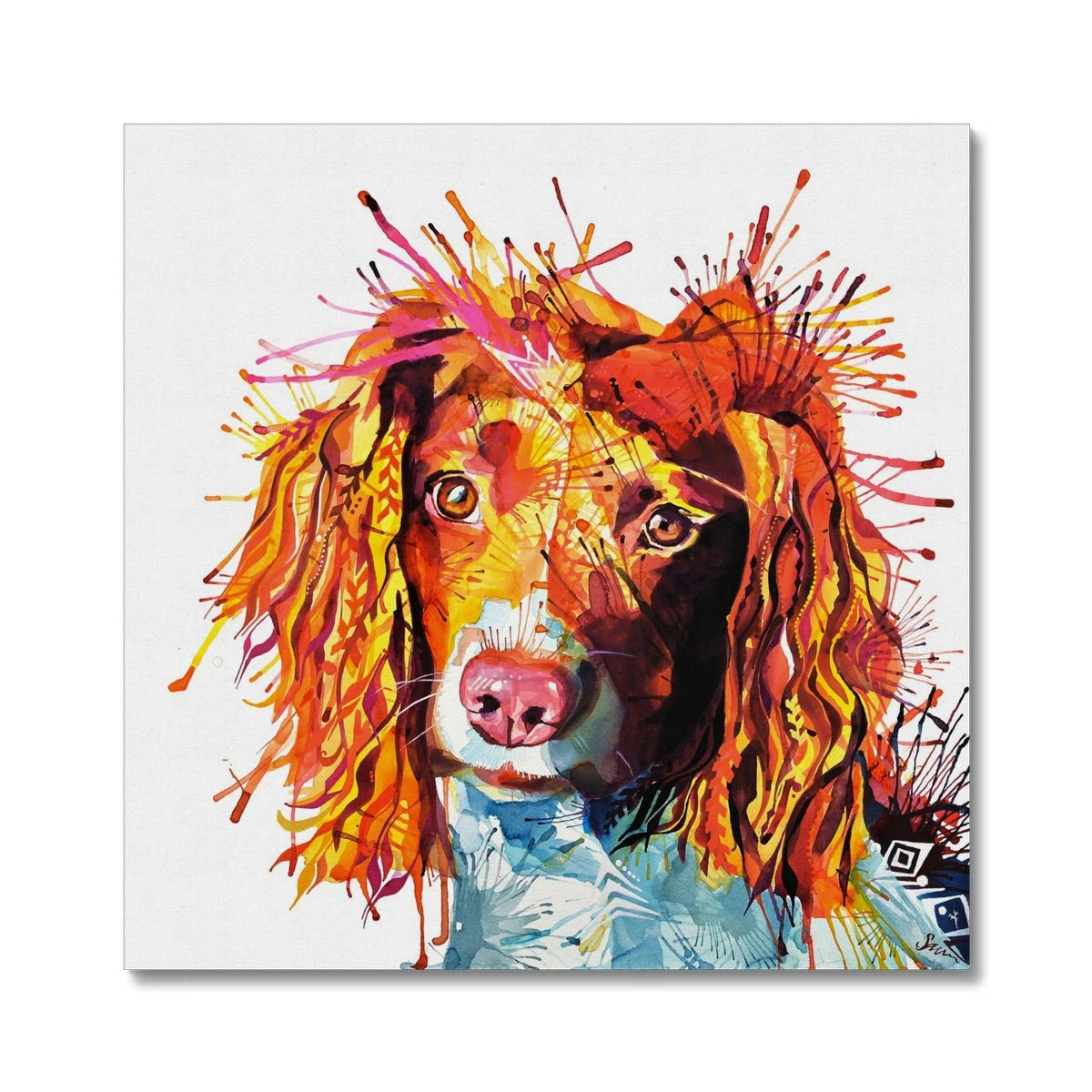 Wall Art | Dog Drawings | Dog Portrait | Dog Canvas Prints | Personalised Dog Portrait | Sarah Taylor | Framed Prints | Wall Prints