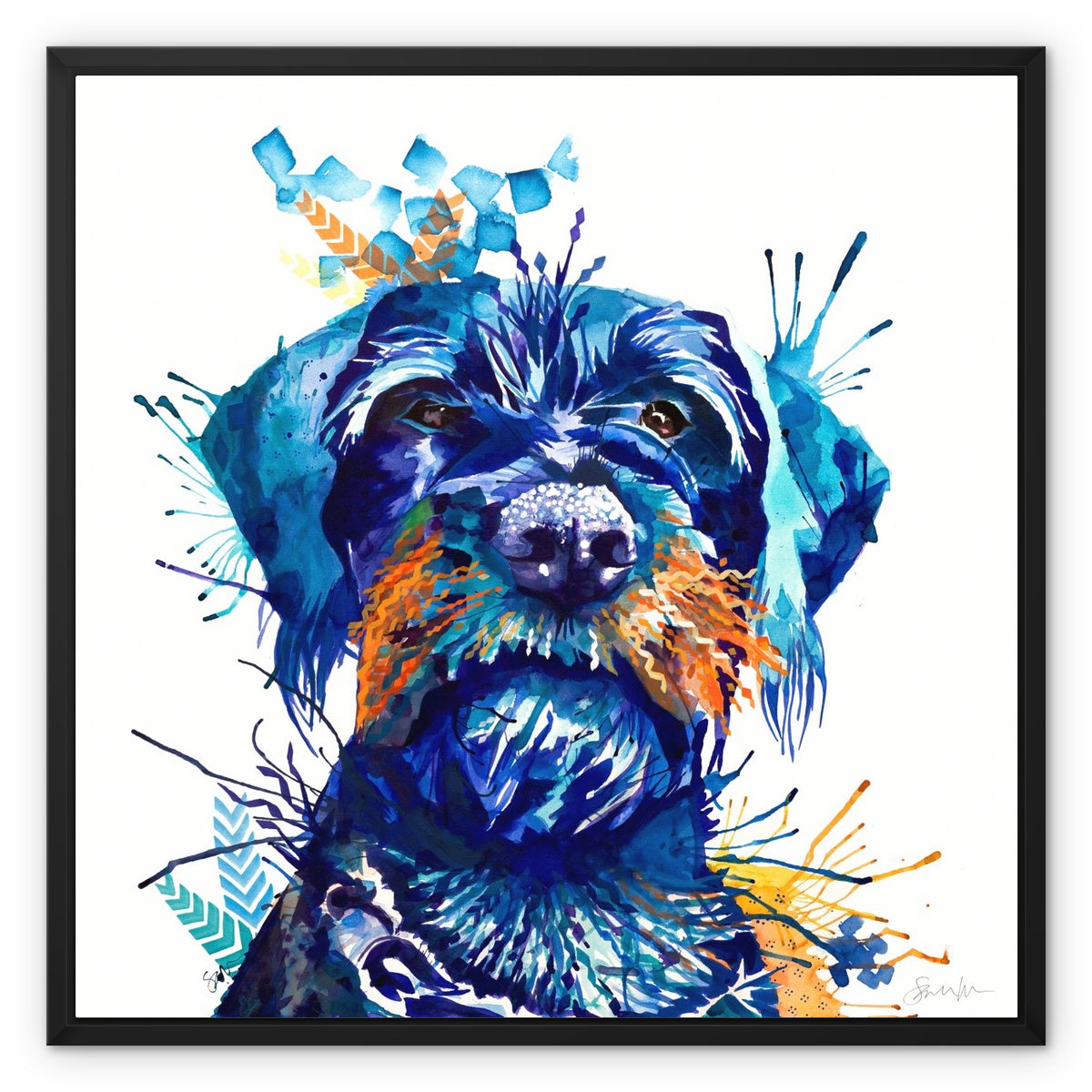 Dog Drawings | Dog Portrait | Sarah Taylor | Pet Portrait Artists | Pet Portraits | Art Commissions | Framed Prints | Wall Prints | Living Room Wall Art