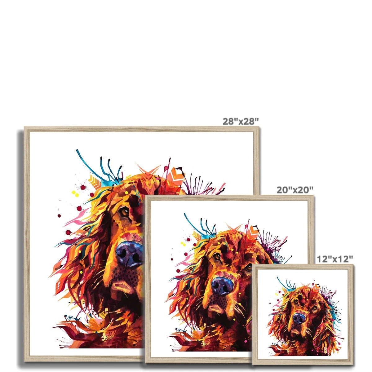 Dog Drawings | Dog Portrait | Dog Canvas Prints | Personalised Dog Portrait | Sarah Taylor | Framed Prints | Wall Prints