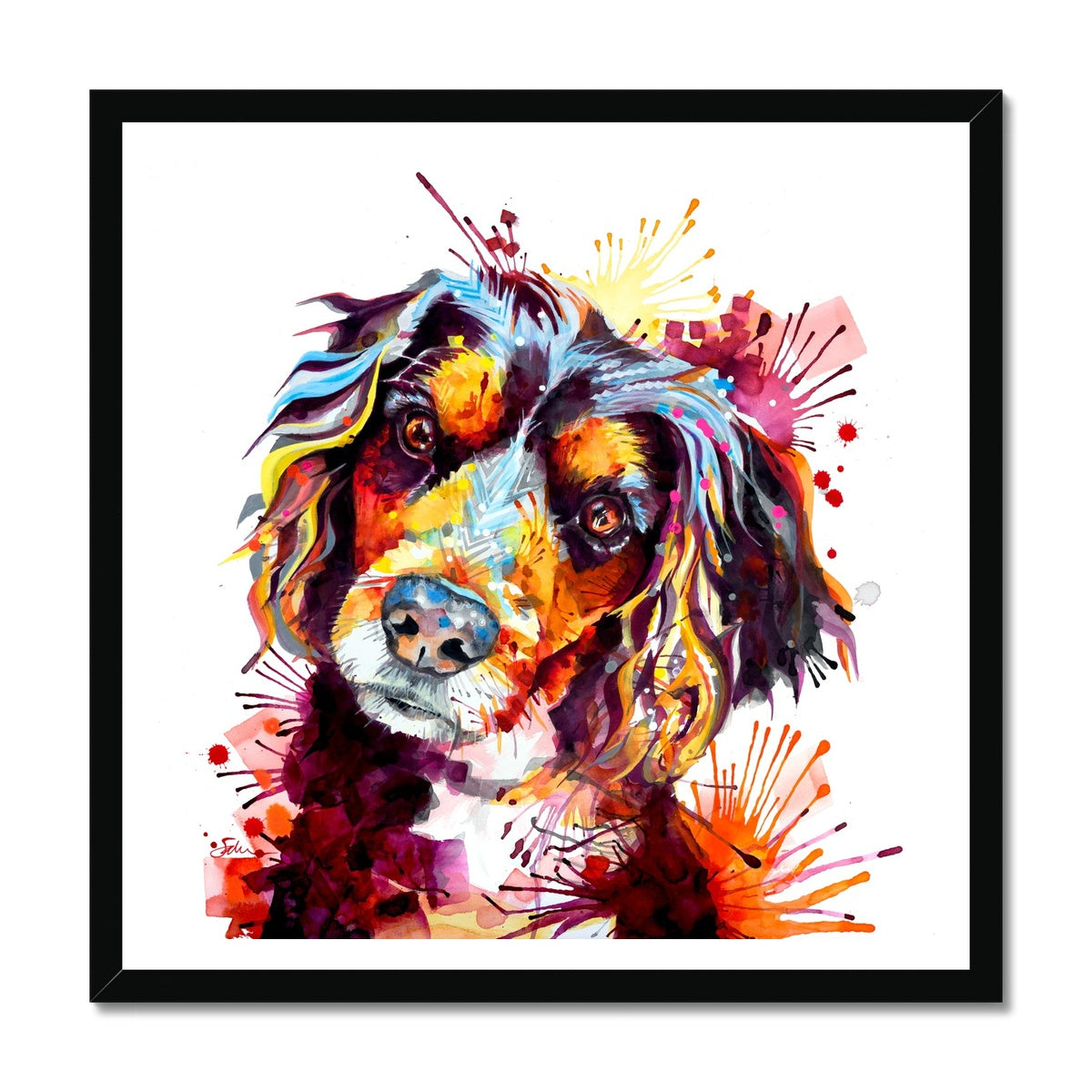 Dog Drawings | Dog Portrait | Sarah Taylor | Pet Portrait Artists | Pet Portraits | Art Commissions | Framed Prints | Wall Prints | Living Room Wall