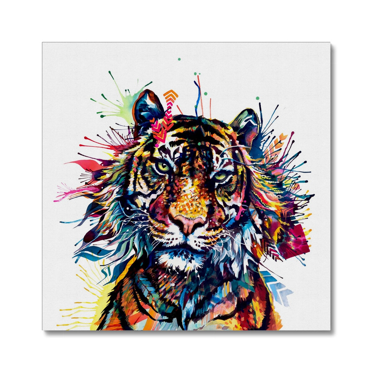 Tiger Artwork | Cat Painting | Wall Art | Modern Art | Animal Portraits | Framed Art
