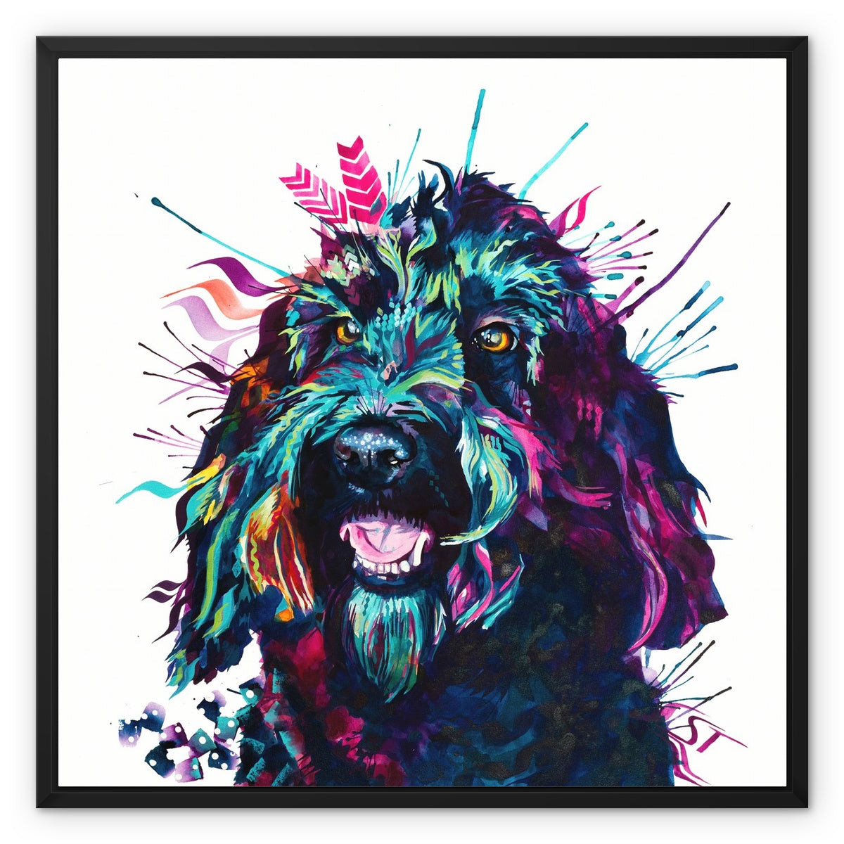 Dog Drawings | Dog Portrait | Pet Portrait | Framed Prints | Wall Prints | Living Room Wall Art