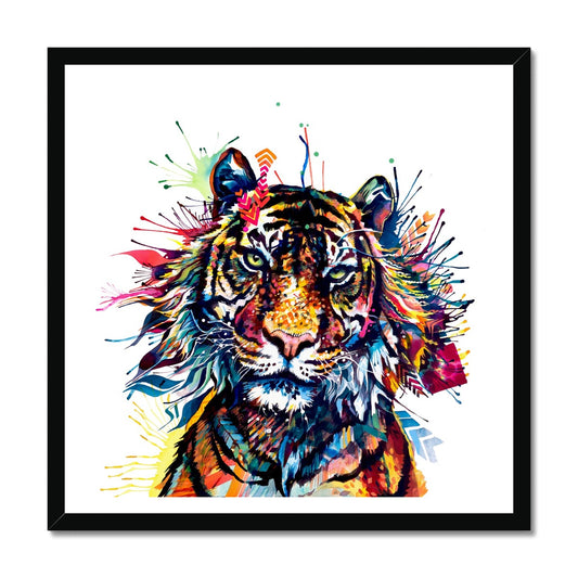 Tiger Artwork | Cat Painting | Wall Art | Modern Art | Animal Portraits | Framed Art