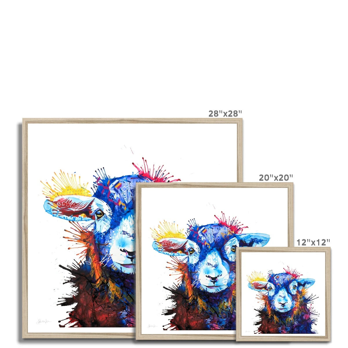 Wall Art | Framed Prints | Sarah Taylor | Modern Art | Framed Wall Art | Pet Portraits | Abstract Art | Framed Art | Bright Wall Art | Colourful Animal Art