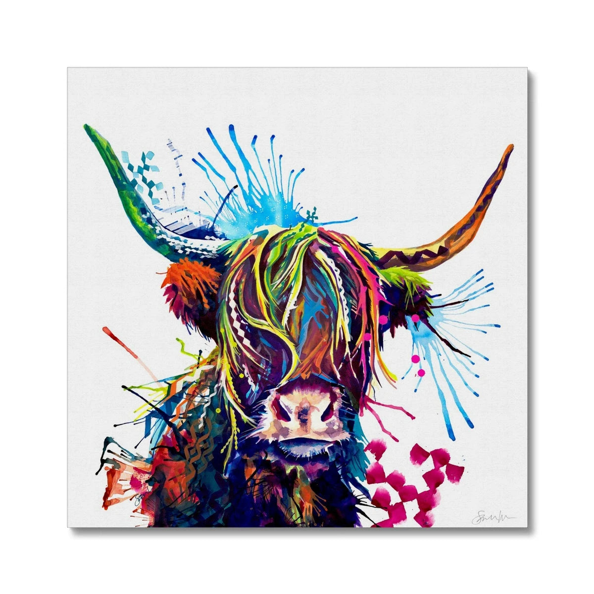 Wall Art | Framed Prints | Sarah Taylor | Modern Art | Framed Wall Art | Pet Portraits | Abstract Art | Framed Art | Bright Wall Art | Colourful Animal Art
