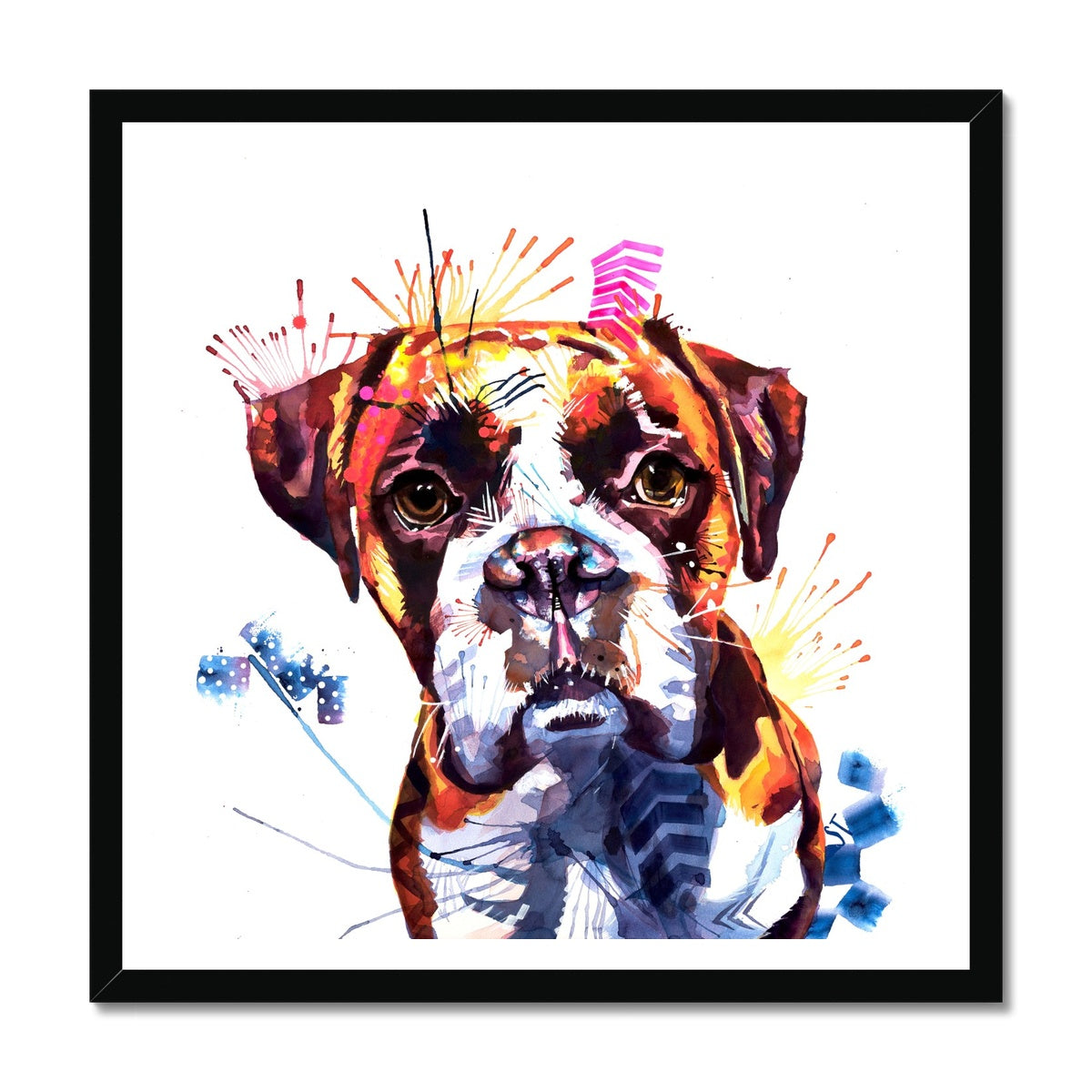 Dog Drawings | Dog Portrait | Dog Canvas Prints | Personalised Dog Portrait | Sarah Taylor | Framed Prints | Wall Prints |