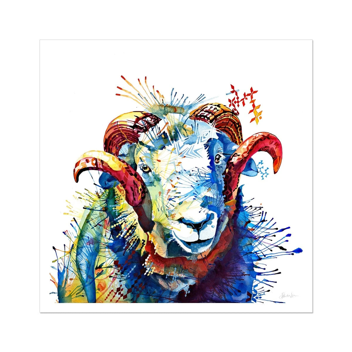Wall Art | Framed Prints | Sarah Taylor | Modern Art | Framed Wall Art | Pet Portraits | Abstract Art | Framed Art | Bright Wall Art | Colourful Animal Art