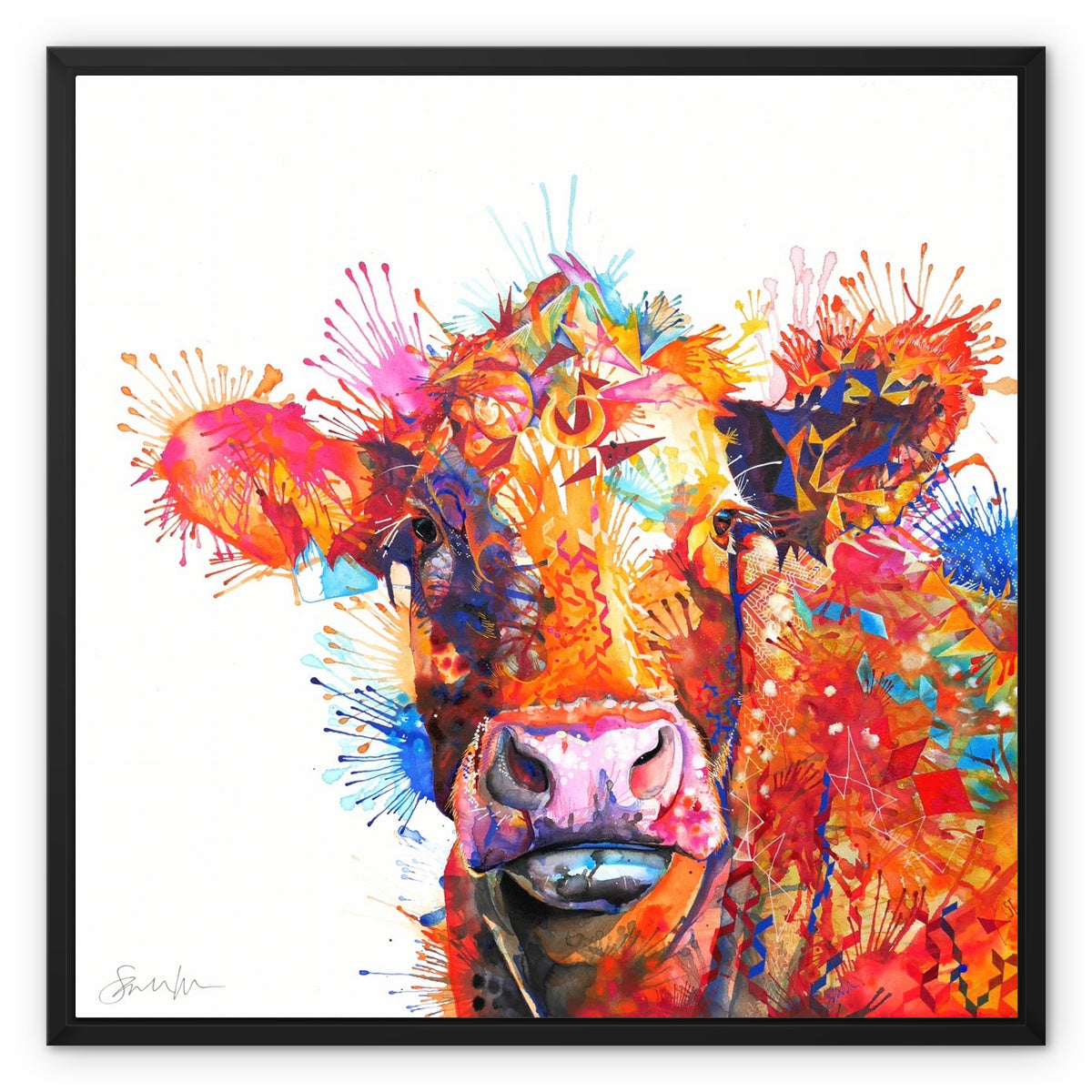 Highland Cow Painting | Highland Cow Painting (UK) | Wall Art | Animal Artwork | Sarah Taylor | Living Room Wall Art