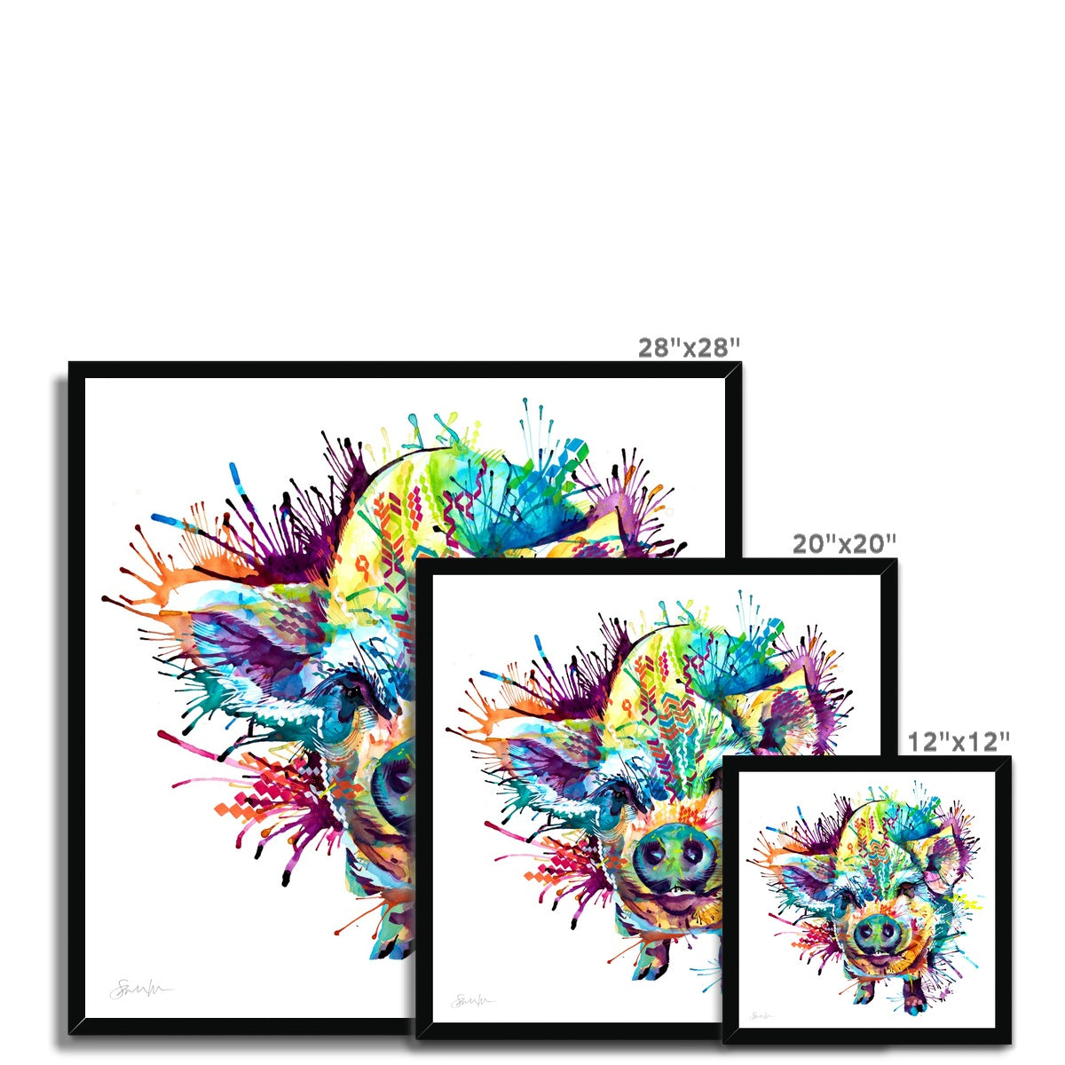 Wall Art | Framed Prints | Sarah Taylor | Modern Art | Framed Wall Art | Colourful Animal Art