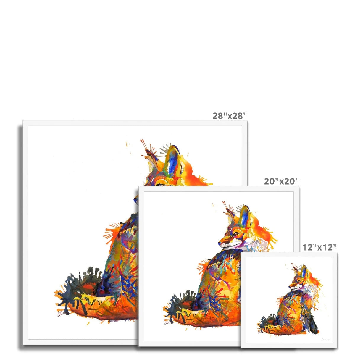 Wall Art | Colourful Animal Art | Framed Prints | Sarah Taylor | Modern Art | Framed Wall Art | Pet Portraits | Abstract Art | Framed Art | Bright Wall Art