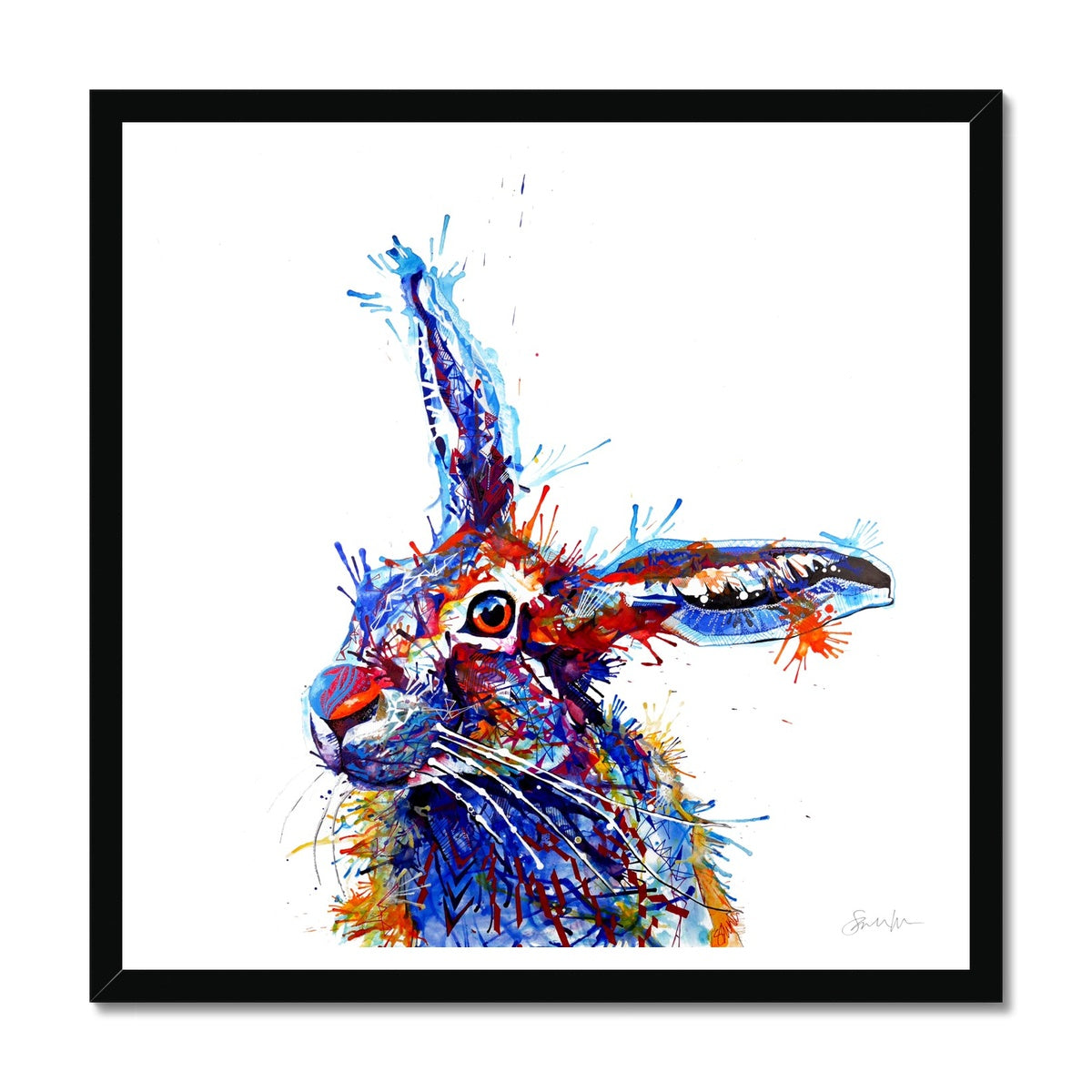 Wallart | Modern Art | Rabbit Prints | Animal Picture | Animal Print | Framed Art | Framed Wall Art