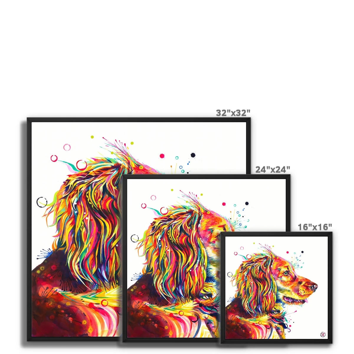 Wall Art | Dog Portrait | Pet Portrait Artists | Animal Print | Framed Art | Dog Artwork