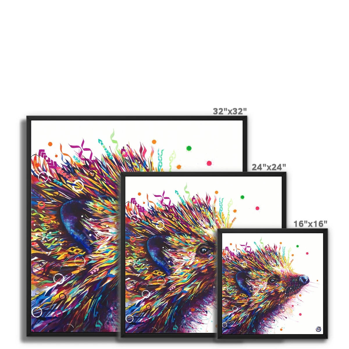Hedgehog | Wallart | Sarah Taylor | Animal Picture | Animal Artwork | Abstract Wall Art