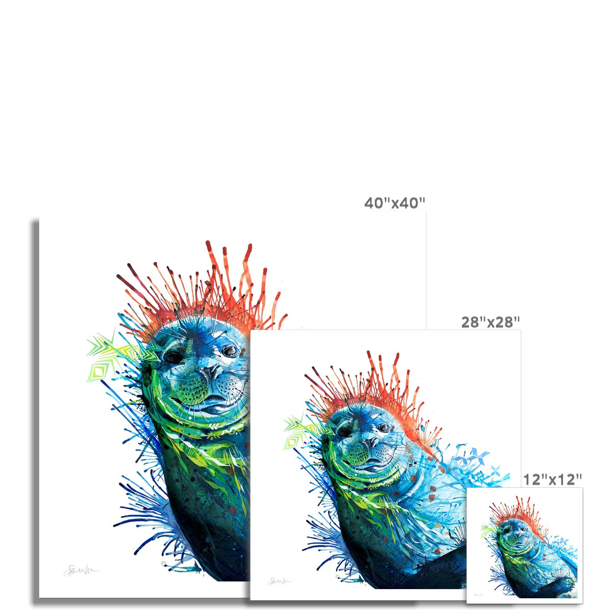 Wall Art | Sarah Taylor | Modern Art | Abstract Art | Framed Art | Bright Wall Art | Colourful Animal Art