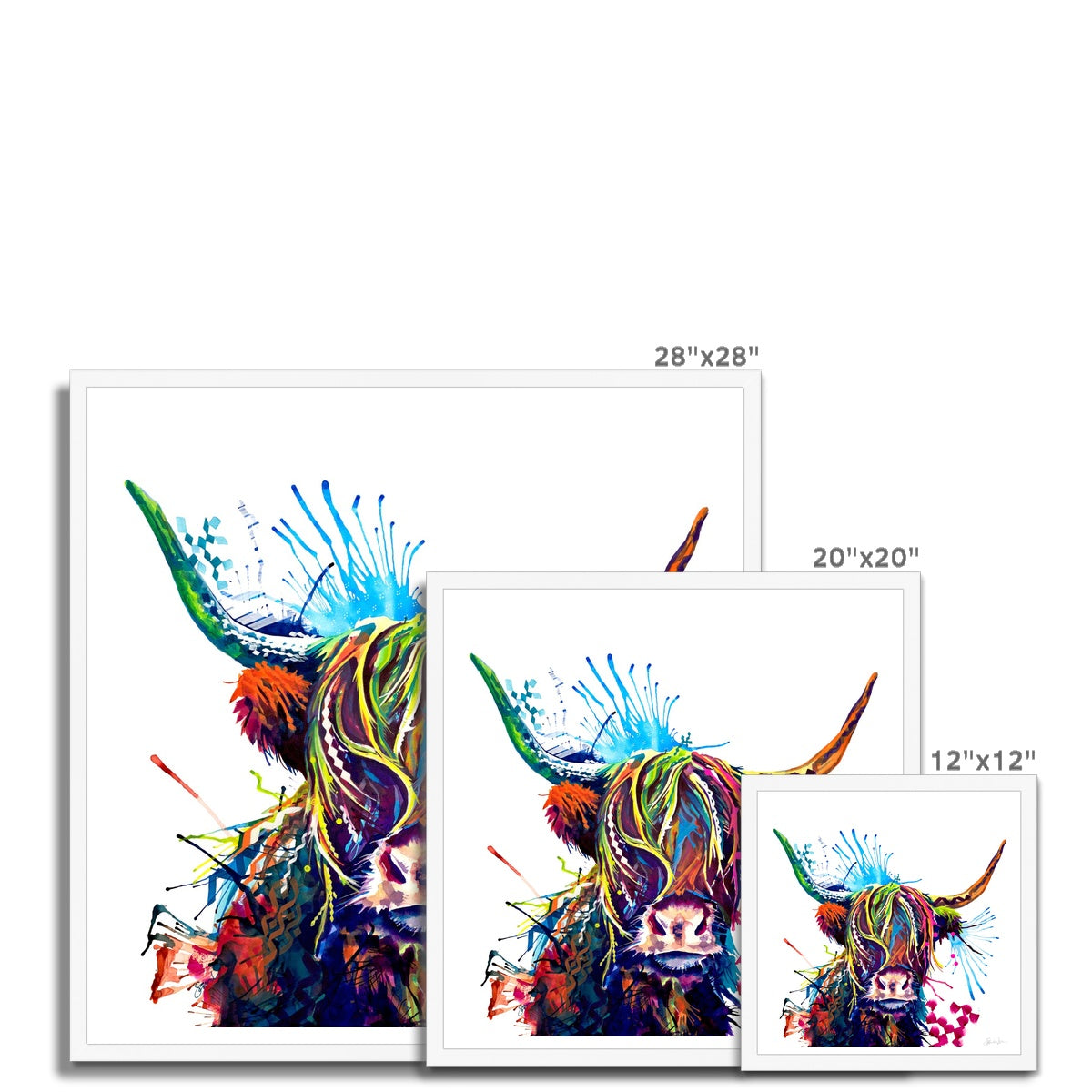 Wall Art | Framed Prints | Sarah Taylor | Modern Art | Framed Wall Art | Pet Portraits | Abstract Art | Framed Art | Bright Wall Art | Colourful Animal Art