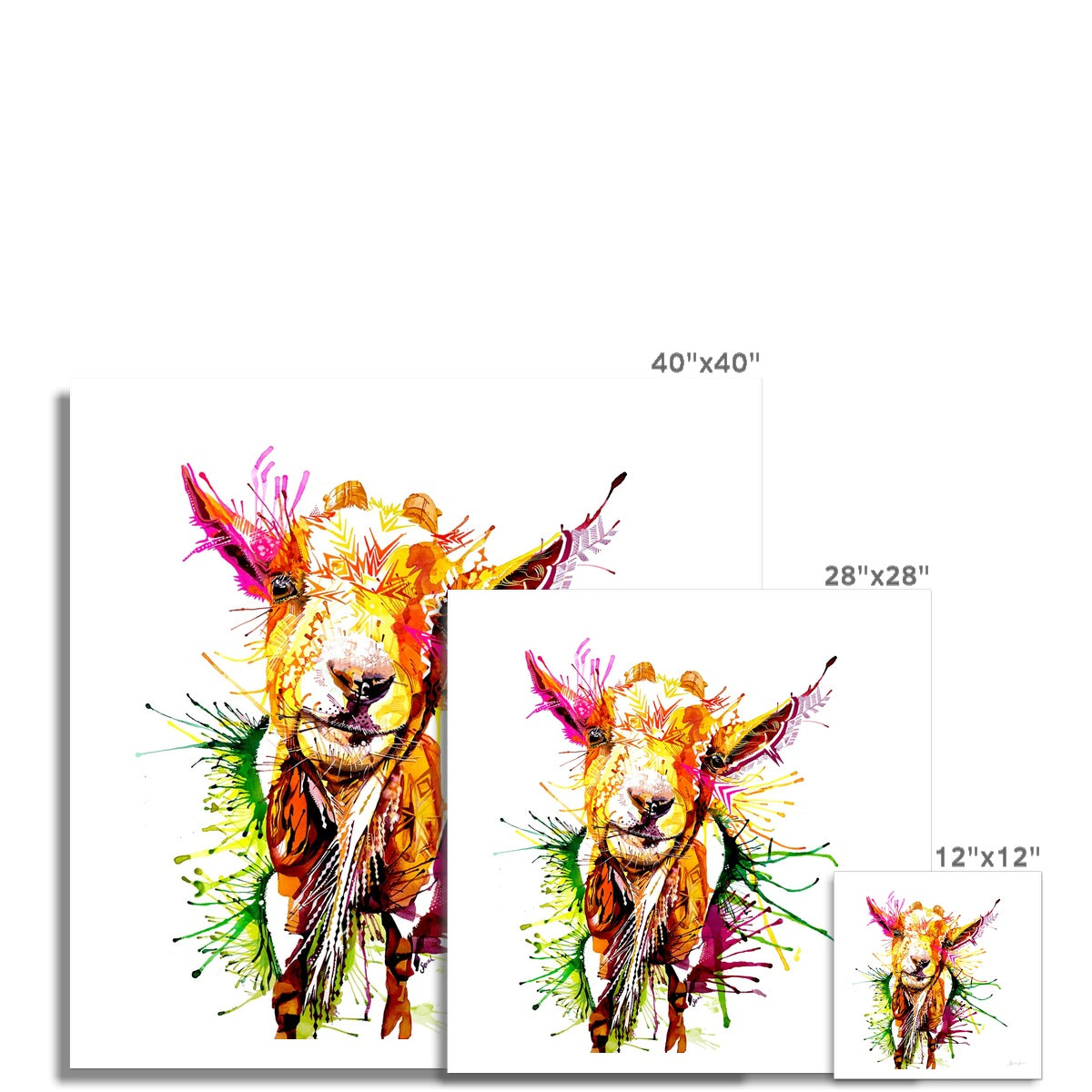 Wall Art | Framed Prints | Sarah Taylor | Modern Art | Framed Wall Art | Abstract Art | Bright Wall Art | Colourful Animal Art