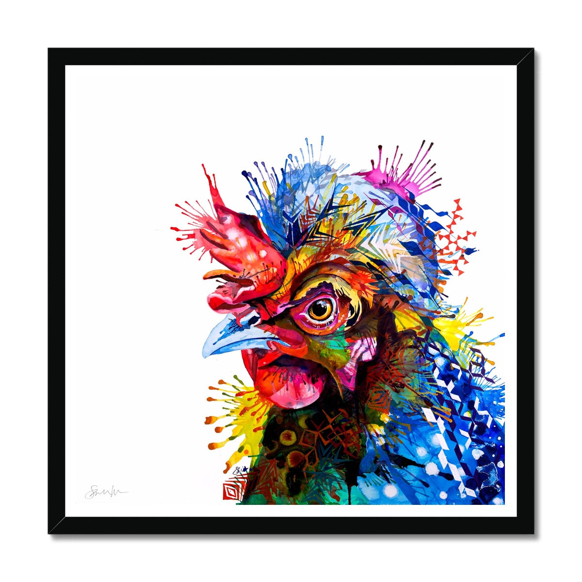Wall Art | Framed Prints | Sarah Taylor | Modern Art | Framed Wall Art | Pet Portraits | Abstract Art | Framed Art | Bright Wall Art | Colourful Animal Art