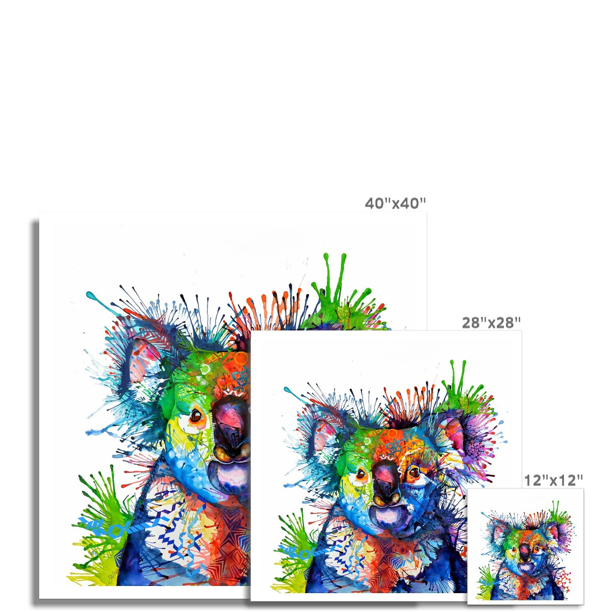 Wall Art Canvases | Sarah Taylor | Wall Art | Modern Art | Abstract Art | Colourful Animal Art