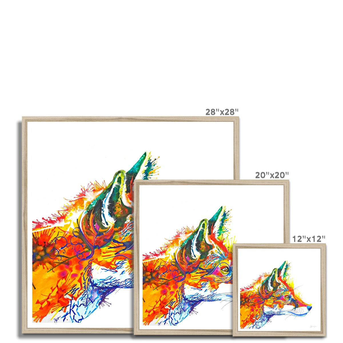 Wall Art | Wildlife Art | Framed Art | Animal Picture | Animal Art | Colourful Animal Art