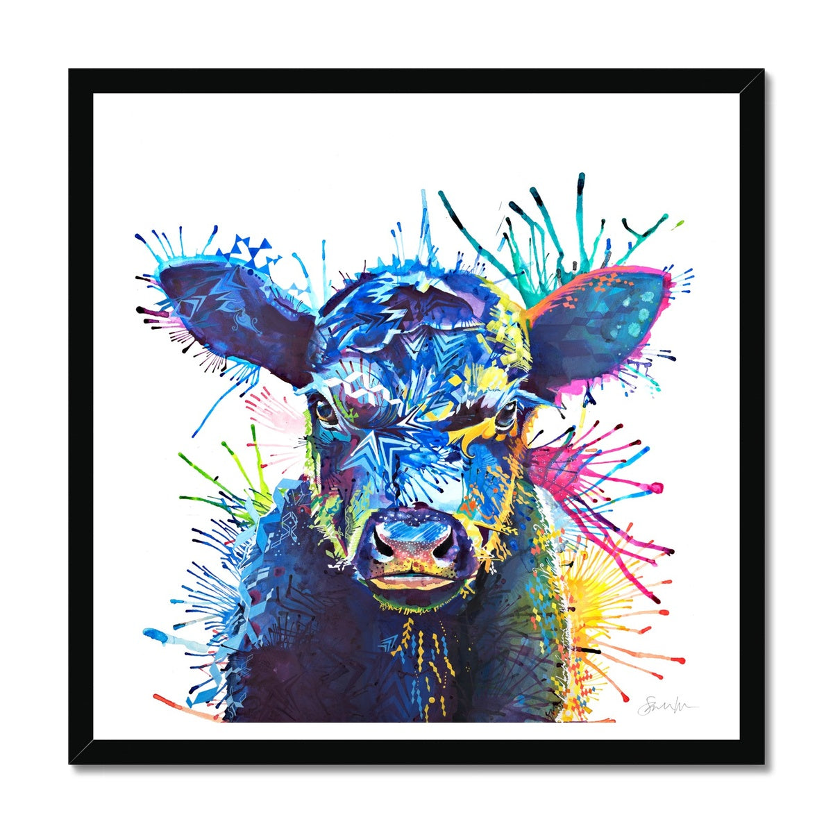 Highland Cow Painting | Highland Cow Painting (UK) | Wall Art | Animal Artwork | Sarah Taylor | Living Room Wall Art