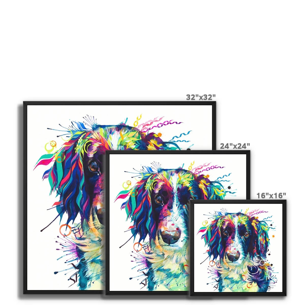 Wallart | Dog Drawings | Modern Art | Pet Portraits | Framed Wall Art | Dog Artwork