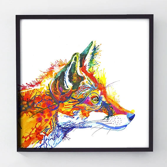 Wildlife Art | Wall Art | Framed Prints | Sarah Taylor | Modern Art | Abstract Art | Framed Art | Bright Wall Art | Colourful Animal Art