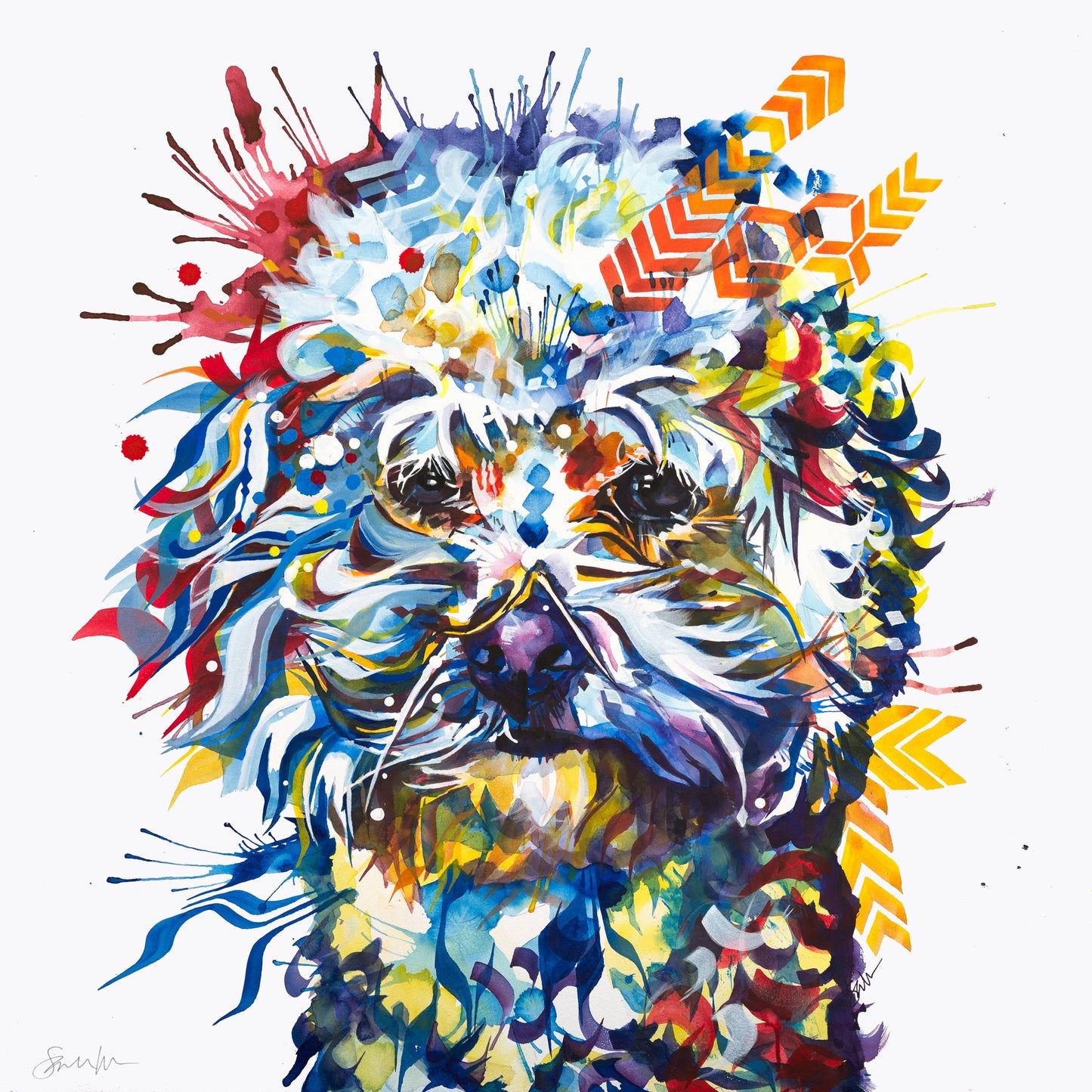 Dog Drawings | Dog Portrait | Pet Portrait | Framed Prints | Wall Prints | Living Room Wall Art