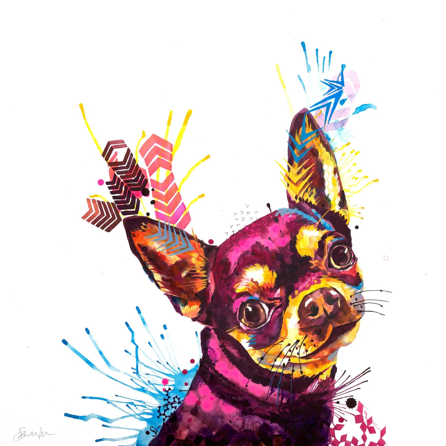 Dog Drawings | Dog Artwork | Dog Painting | Dog Portrait Artists UK | Dog Canvas Prints | Wall Art | Wall Prints