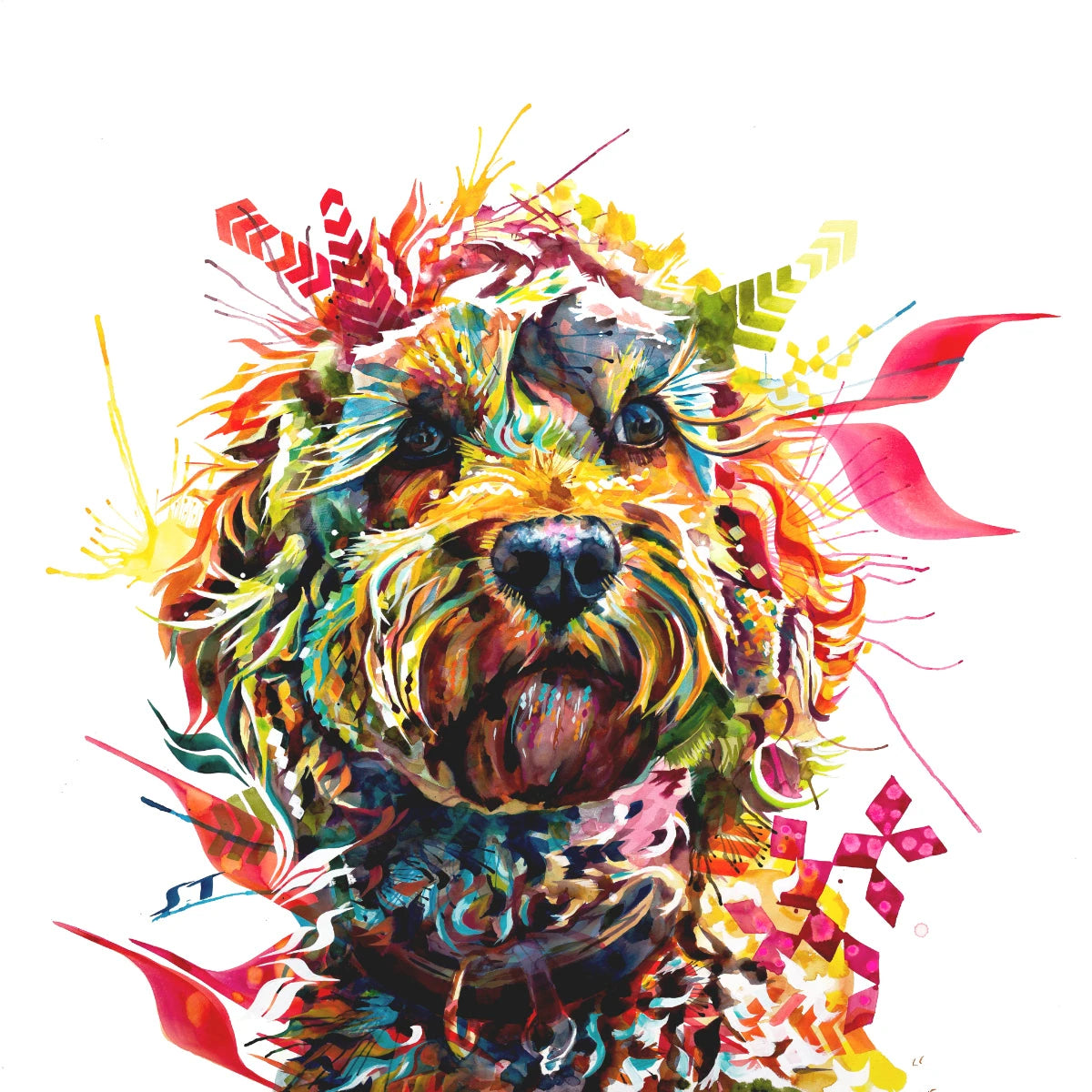 Dog Drawings | Dog Portrait | Pet Portrait | Framed Prints | Wall Prints | Living Room Wall Art