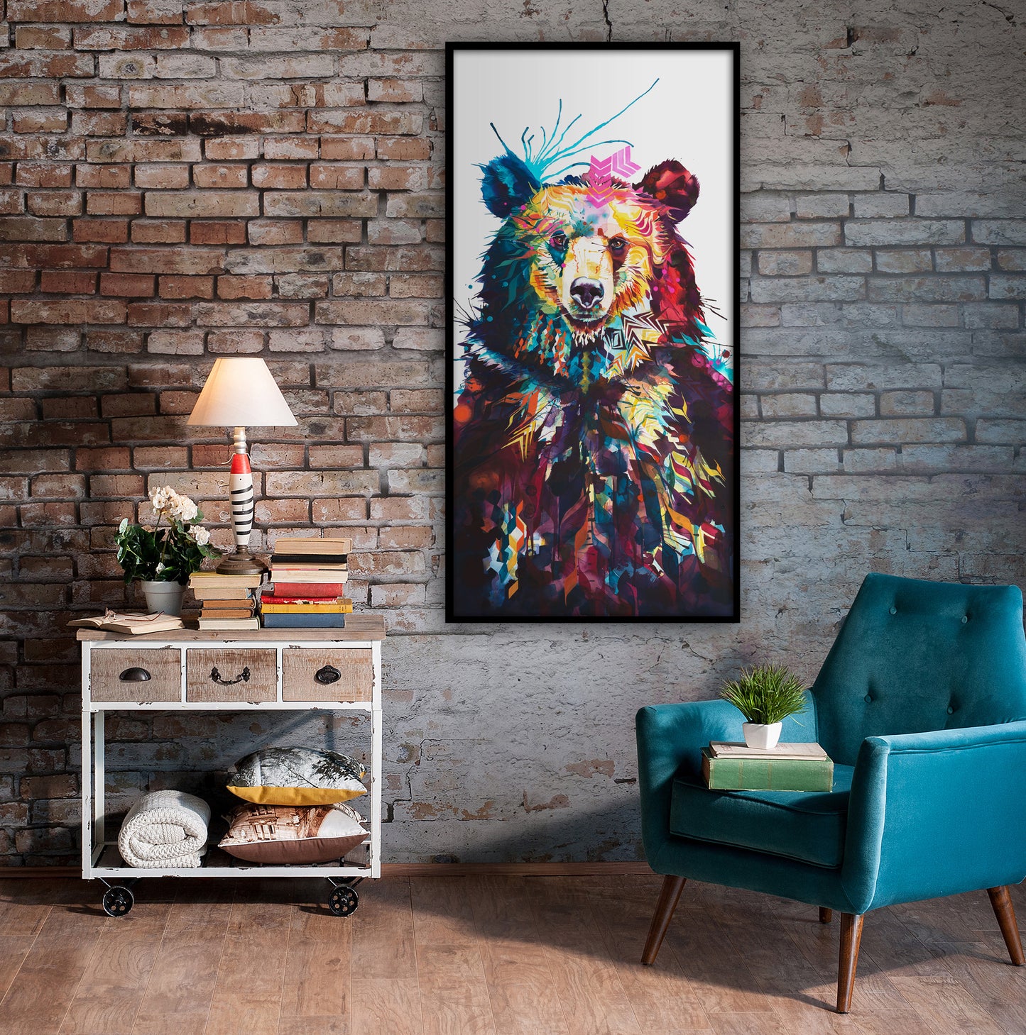 Living Room Wall Art | Wall Art | Sarah Taylor | Modern Art | Animal Art | Framed Art
