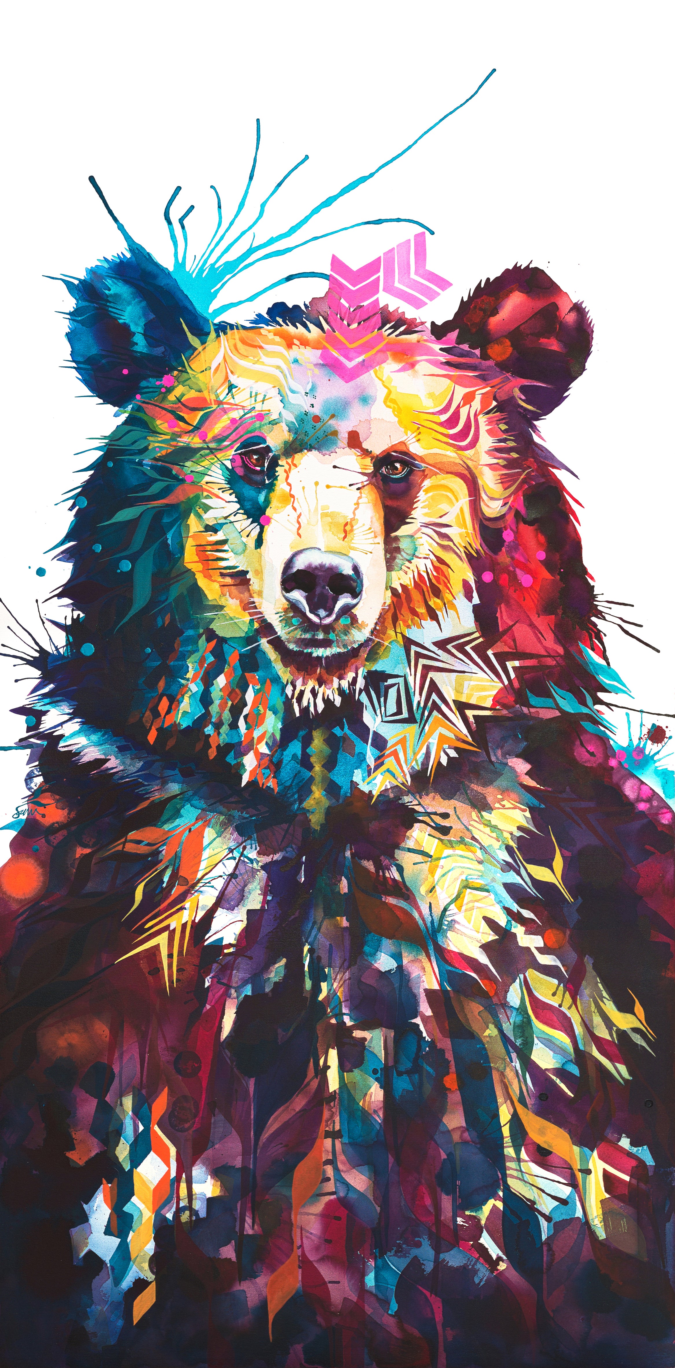 Wall Art | Framed Prints | Sarah Taylor | Modern Art | Framed Wall Art | Pet Portraits | Abstract Art | Framed Art | Bright Wall Art | Colourful Animal Art