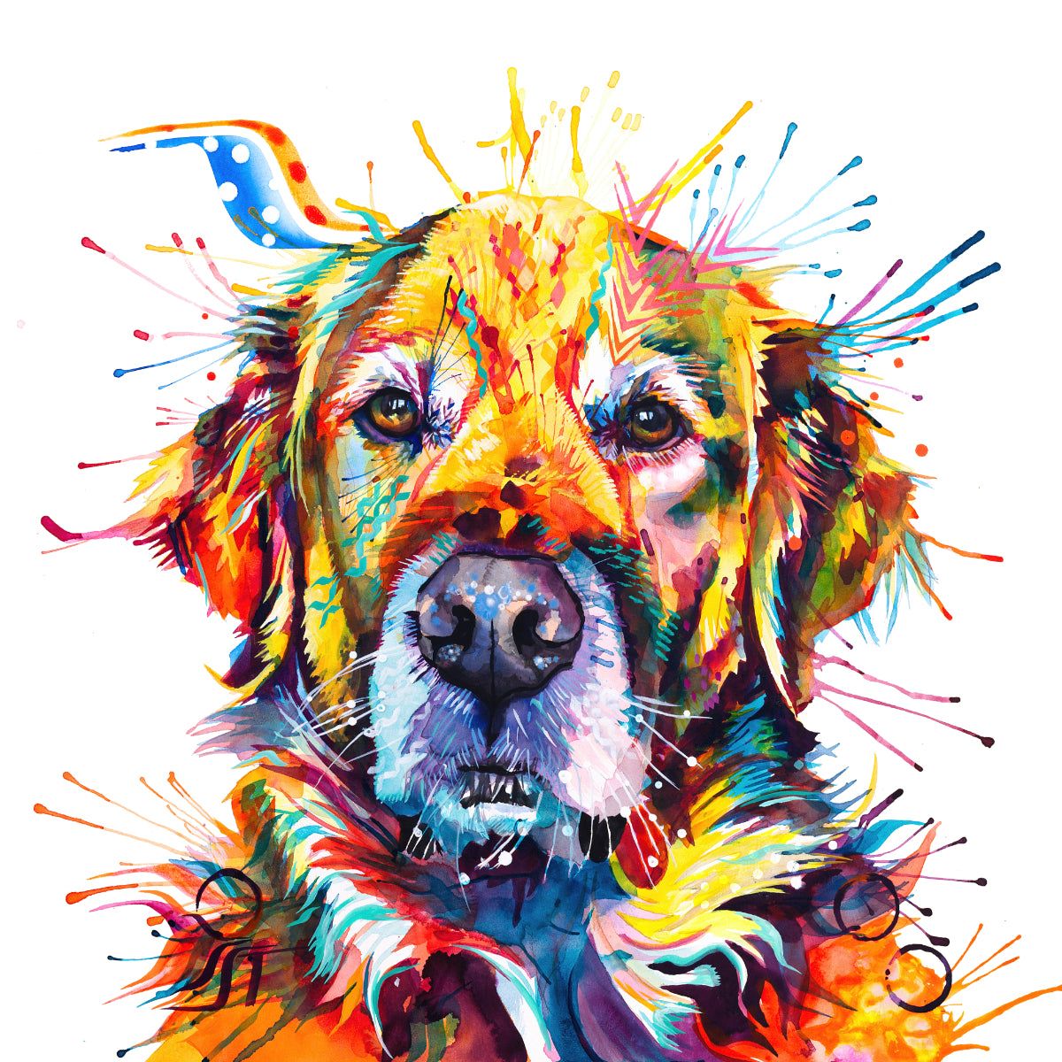 Dog Drawings | Dog Portrait | Pet Portrait | Framed Prints | Wall Prints | Living Room Wall Art