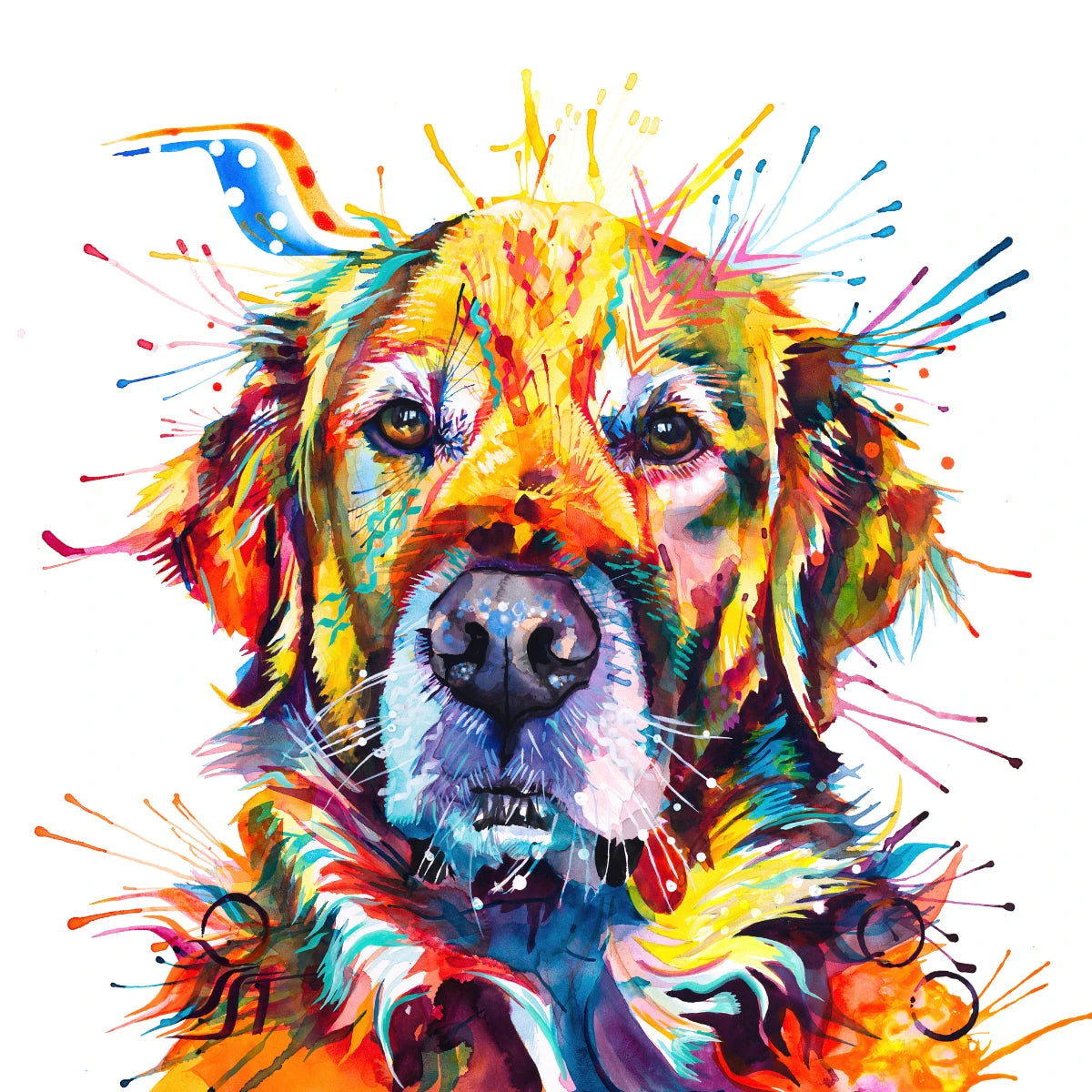 Dog Drawings | Dog Artwork | Dog Painting | Dog Portrait Artists UK | Dog Canvas Prints | Wall Art | Wall Prints